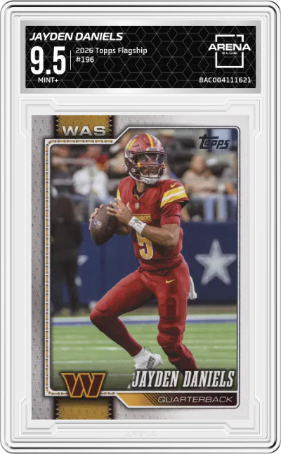 2026 Topps Flagship Jayden Daniels #196 ARENA CLUB 9.5
