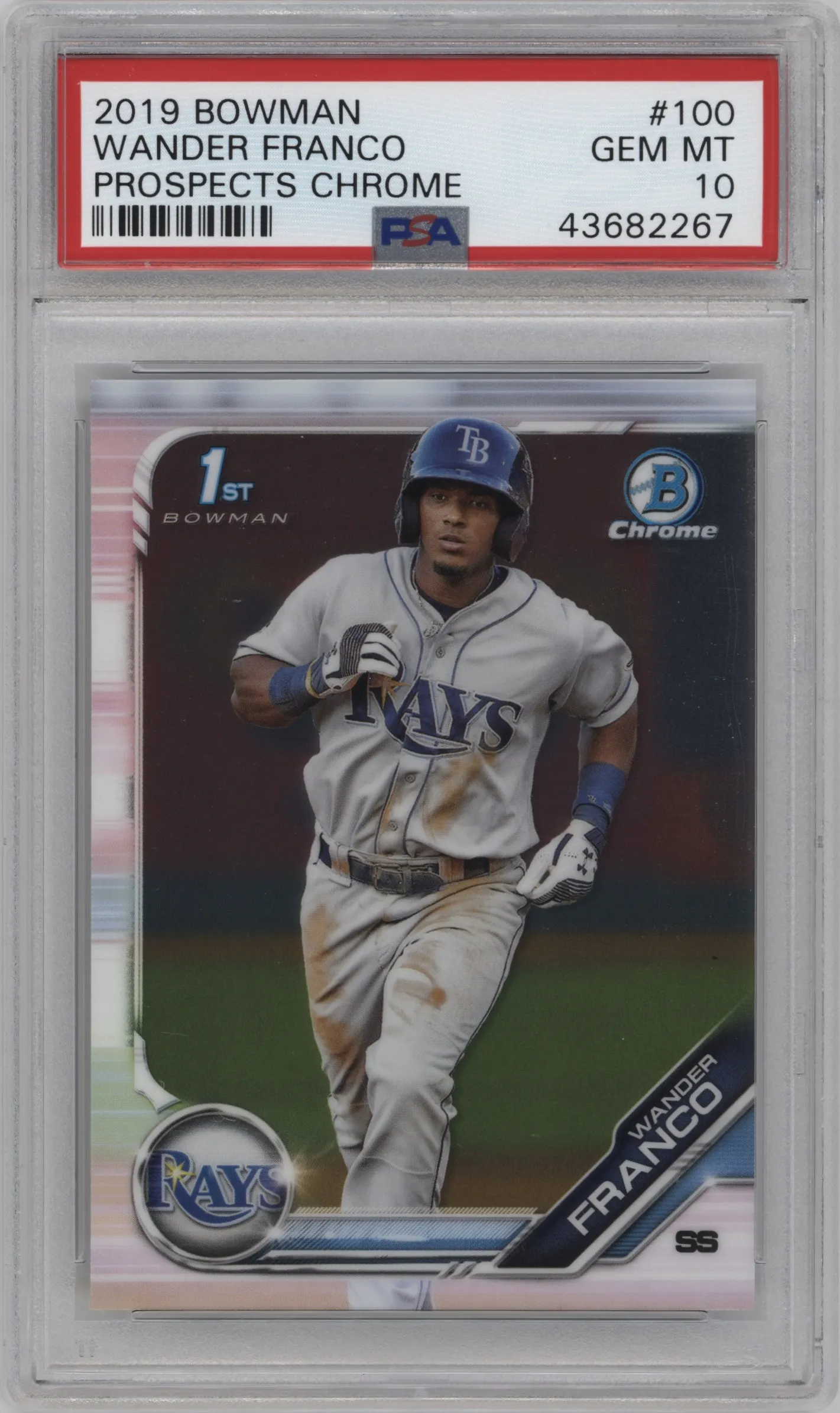2019 Bowman Chr.Pros. Wander Franco PSA 10