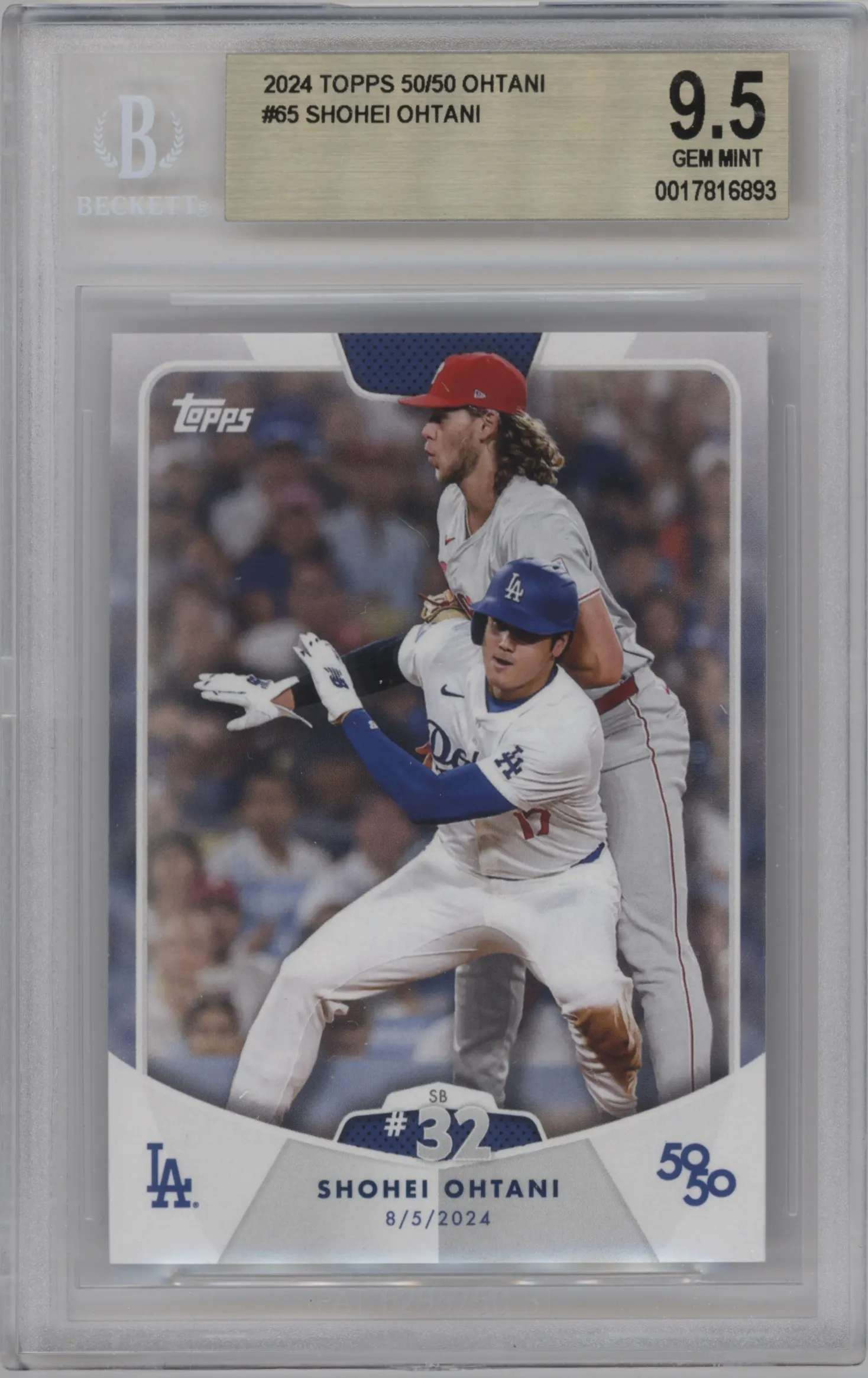 2024 Topps 50/50 Shohei Ohtani #65 BGS 9.5