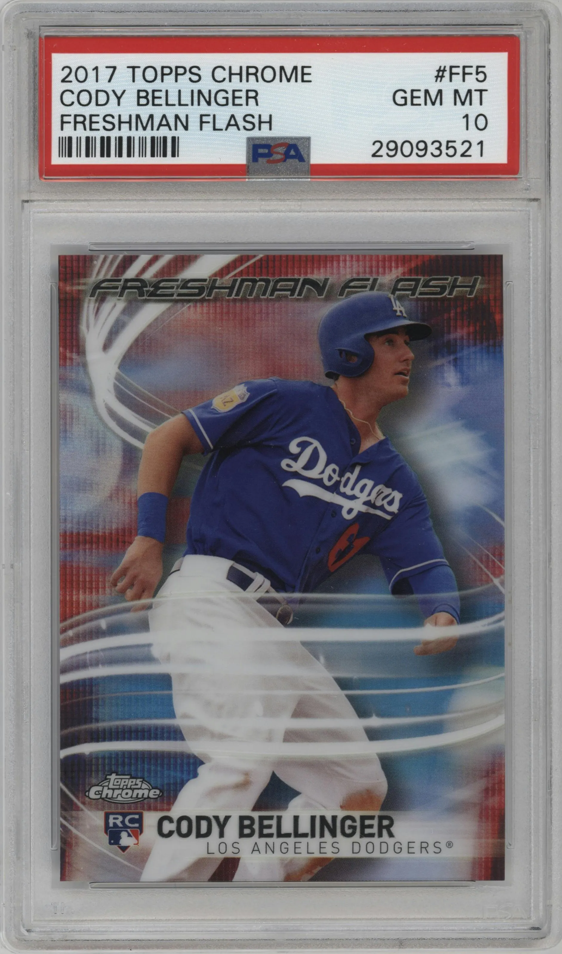 2017 Topps Chrome Freshman Flash Cody Bellinger #FF-5 PSA 10