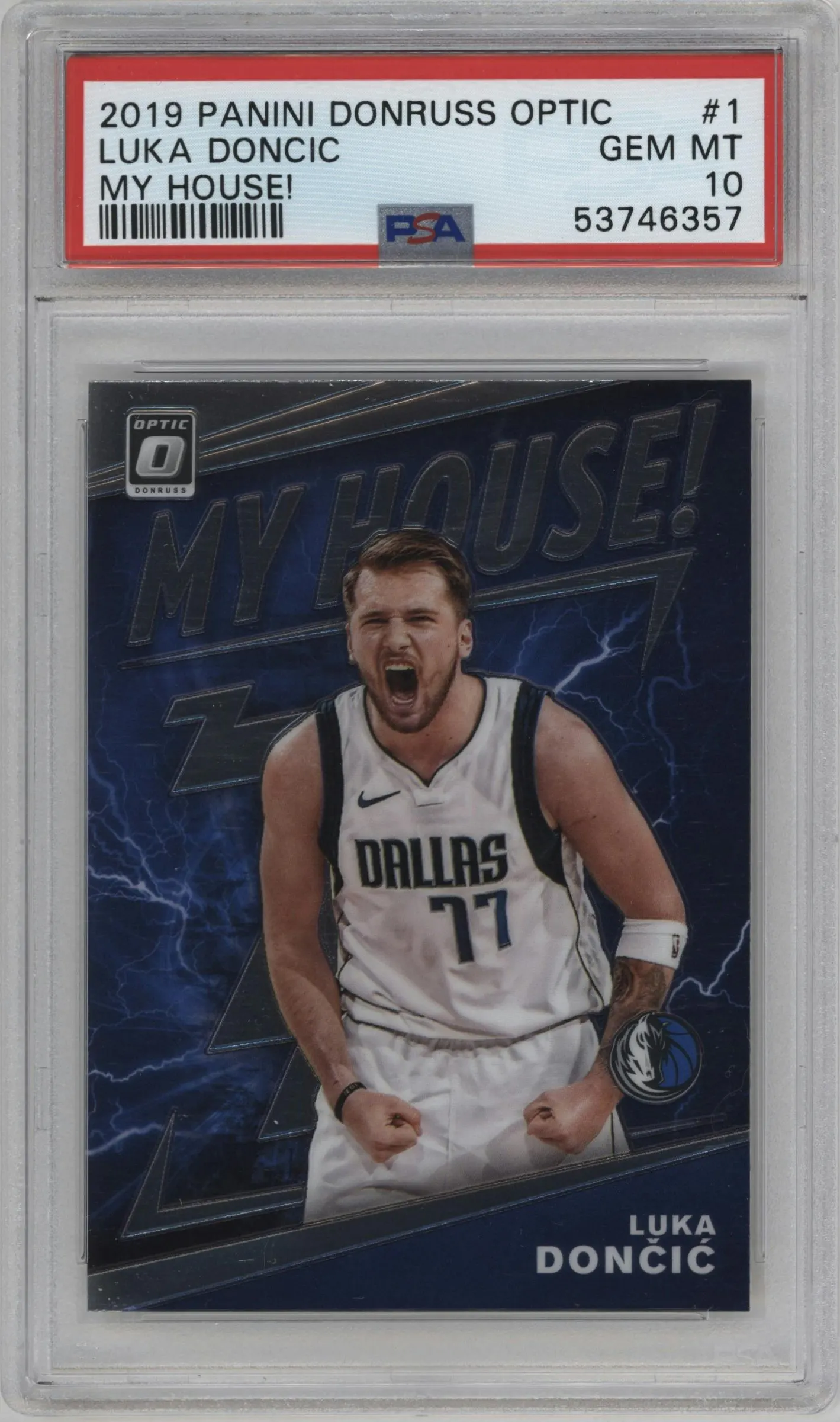 2019 Panini Donruss Optic My House! Luka Doncic #1 PSA 10