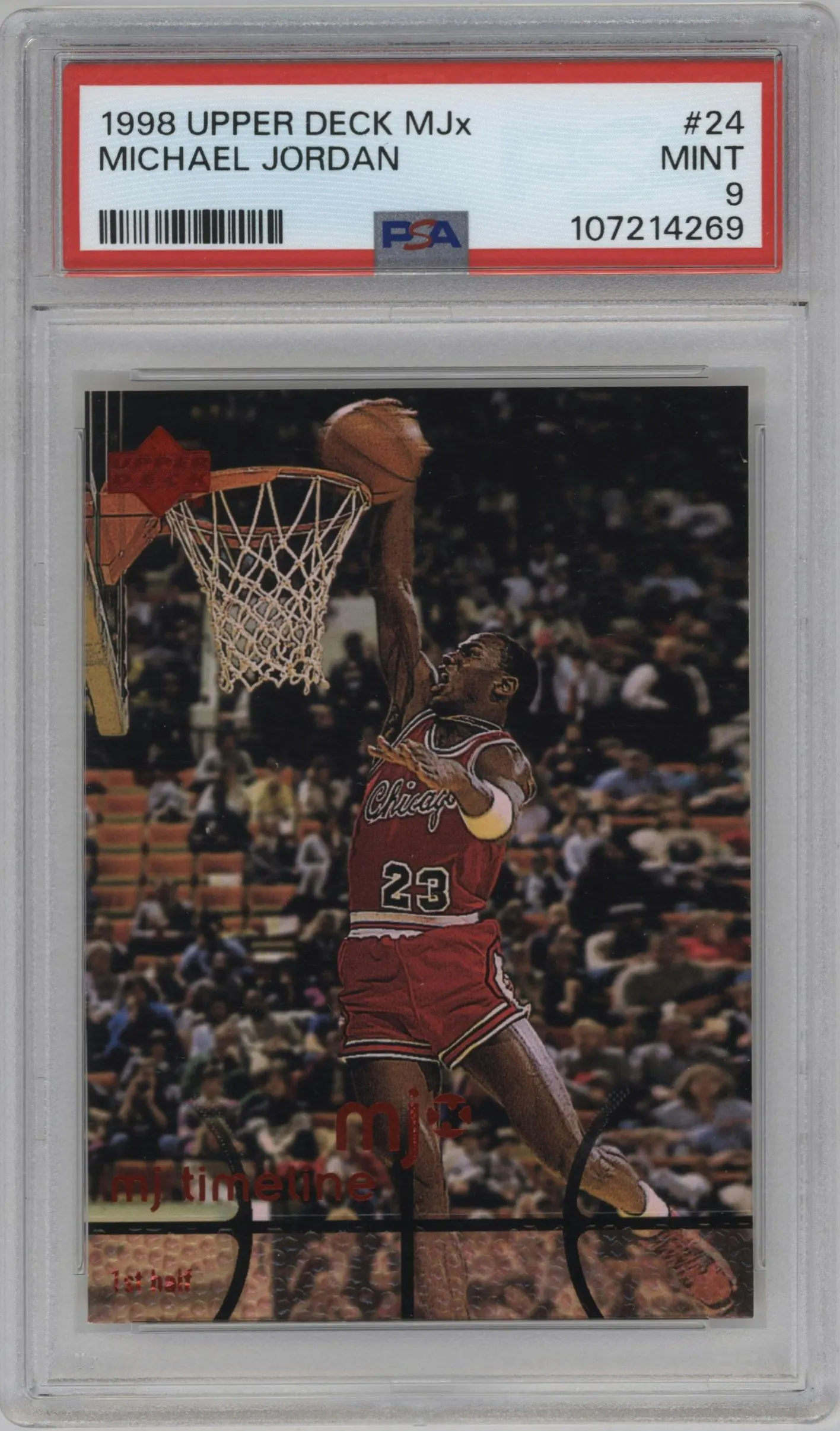 1998 Upper Deck MJx Michael Jordan #24 PSA 9