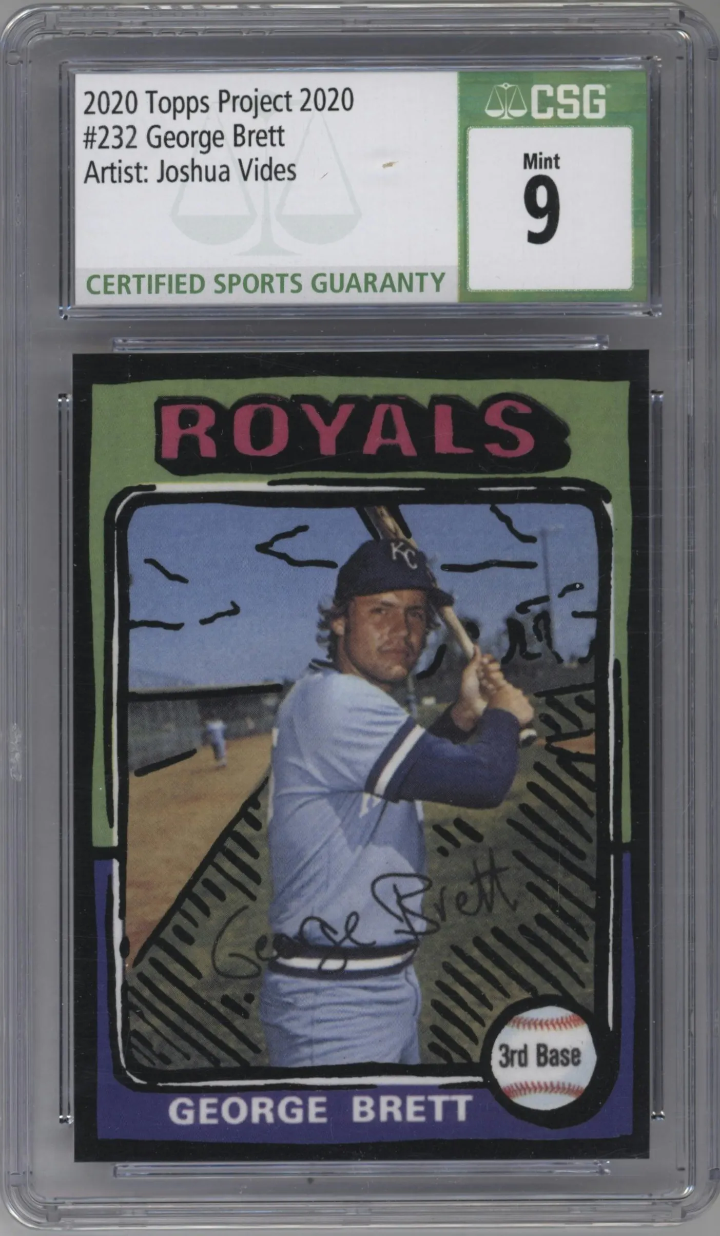 2020 Topps Project 2020 George Brett #232 CGC 9