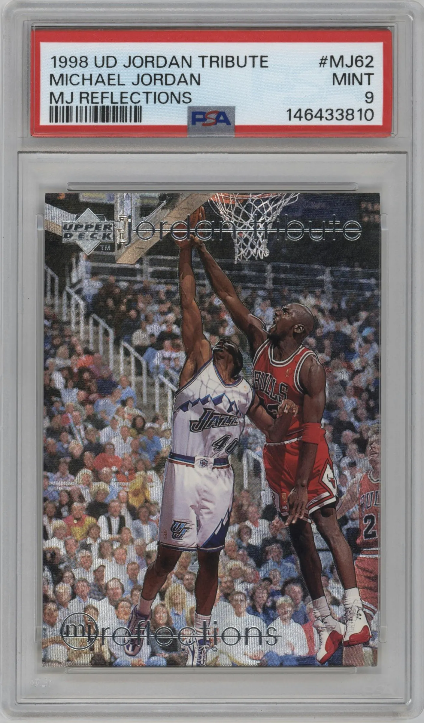 1997 Upper Deck Michael Jordan Tribute Michael Jordan PSA 9