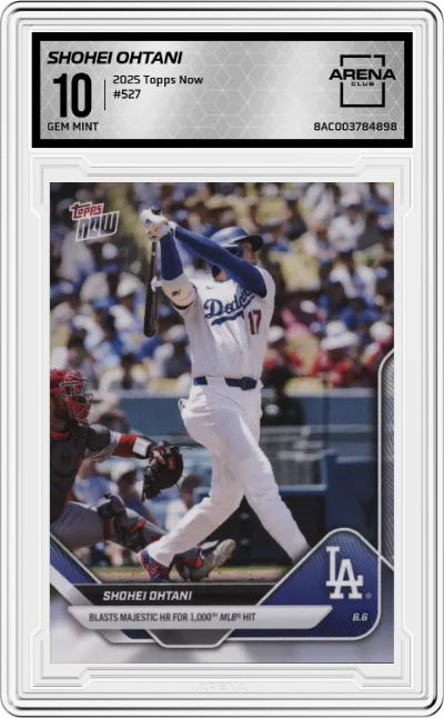 2025 Topps Now Shohei Ohtani #527 ARENA CLUB 10
