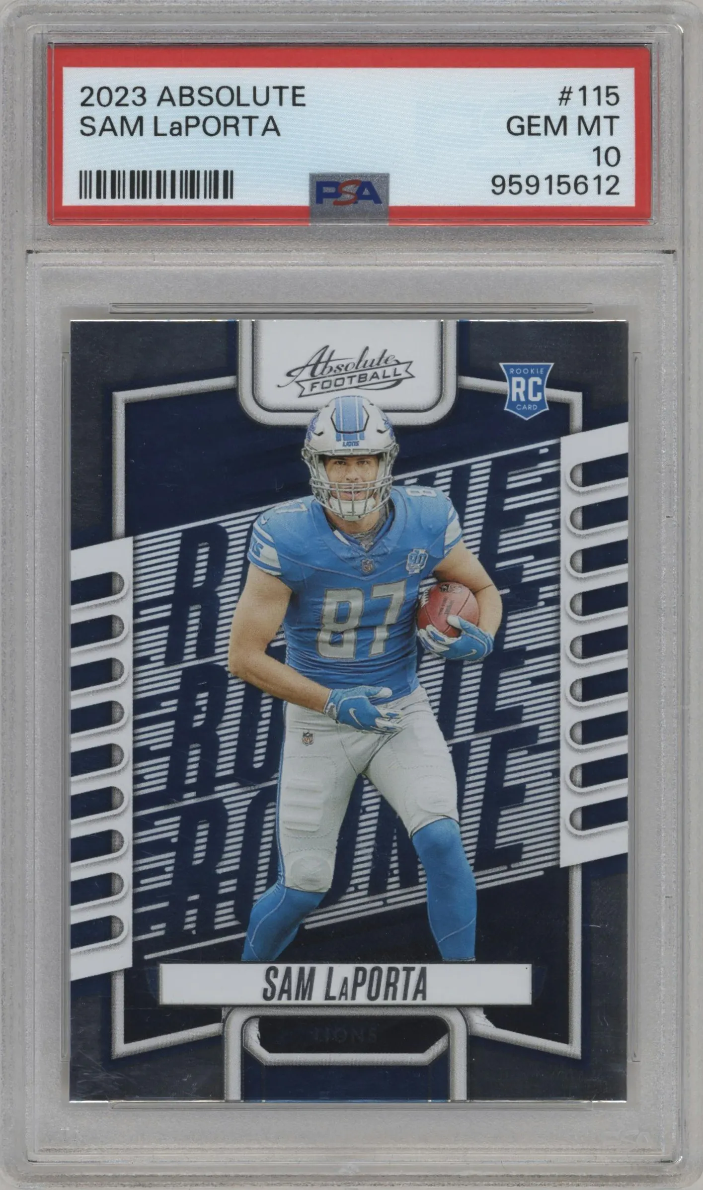 2023 Panini Absolute Sam LaPorta Retail #115 PSA 10
