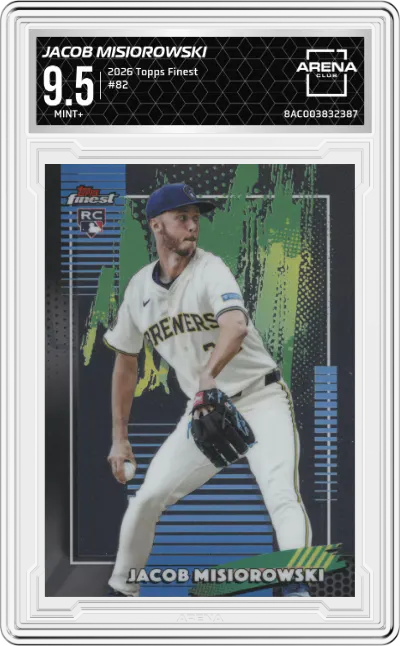 2026 Topps Finest Jacob Misiorowski #82 ARENA CLUB 9.5