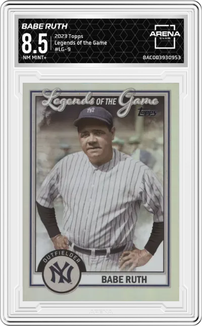2023 Topps Series 2 Legends of the Game Babe Ruth ARENA CLUB 8.5