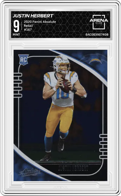 2020 Panini Absolute Justin Herbert Retail ARENA CLUB 9