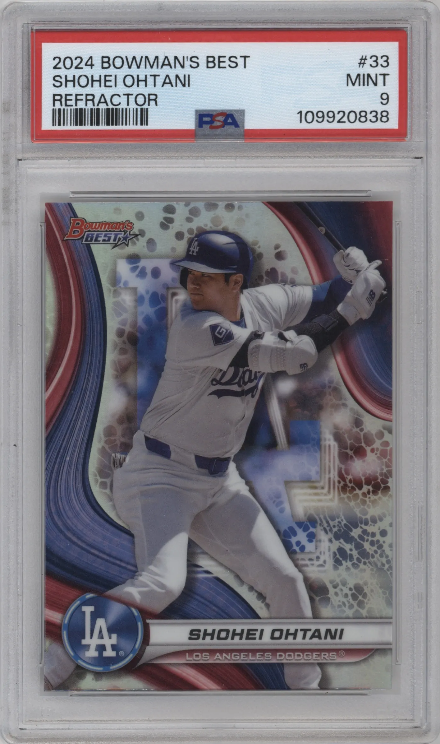 2024 Bowman's Best Shohei Ohtani Refractor PSA 9