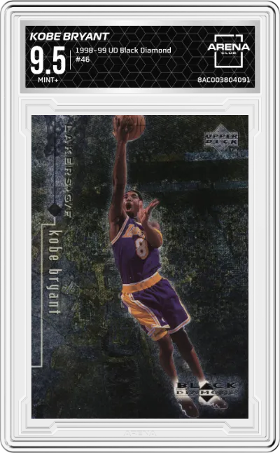 1998 Upper Deck Black Diamond Kobe Bryant #46 ARENA CLUB 9.5