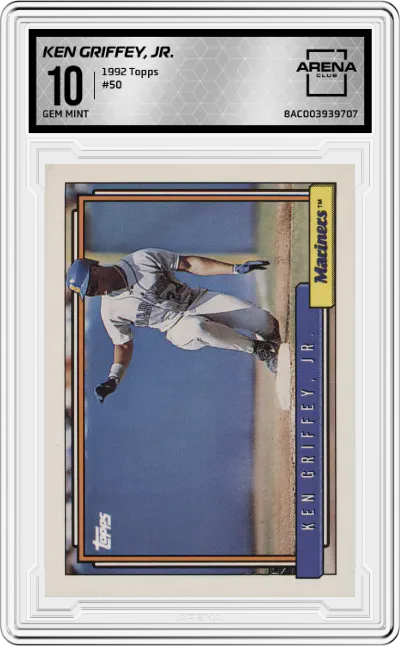1992 Topps Ken Griffey, Jr. #50 ARENA CLUB 10