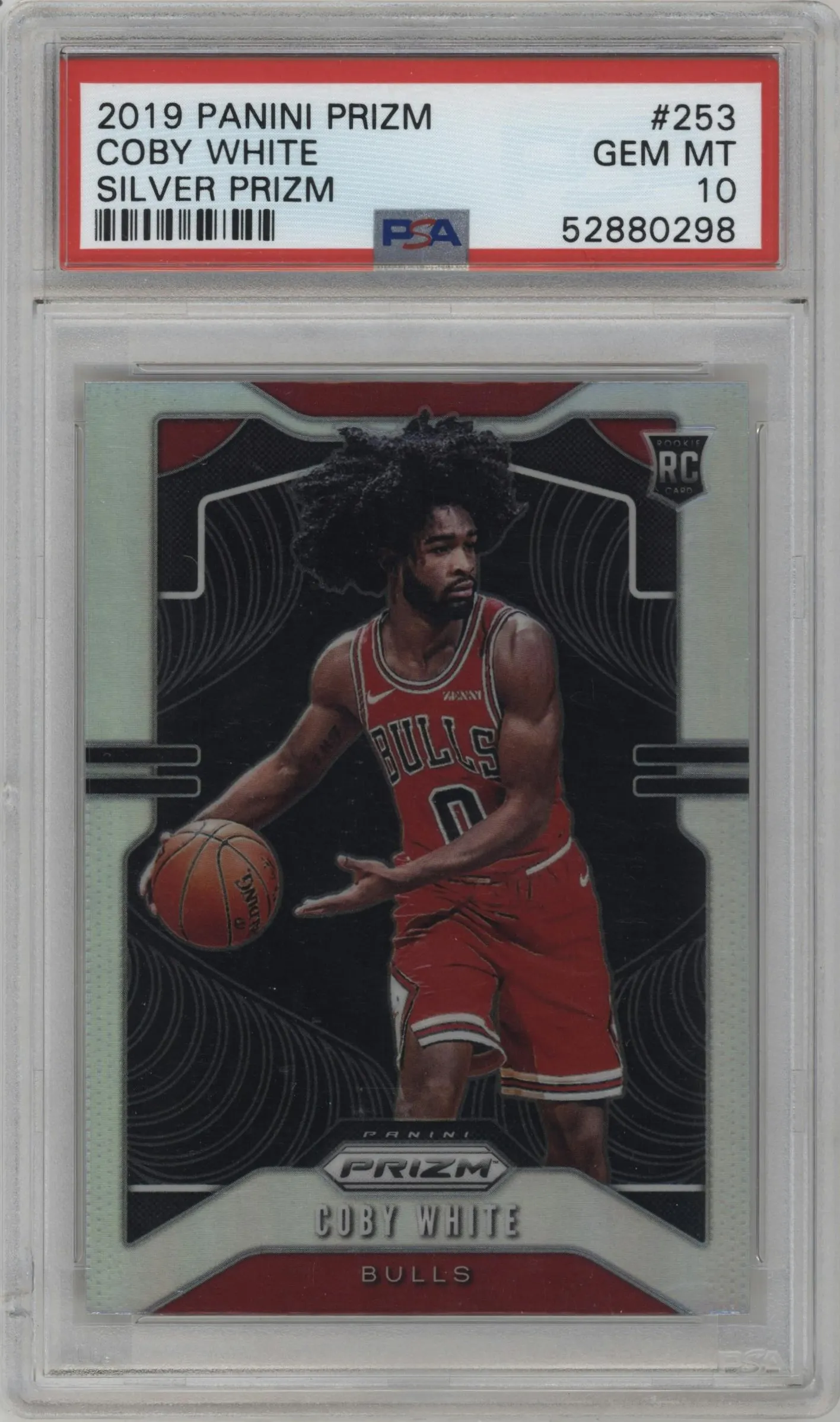 2019 Panini Prizm Coby White Silver Prizm #253 PSA 10