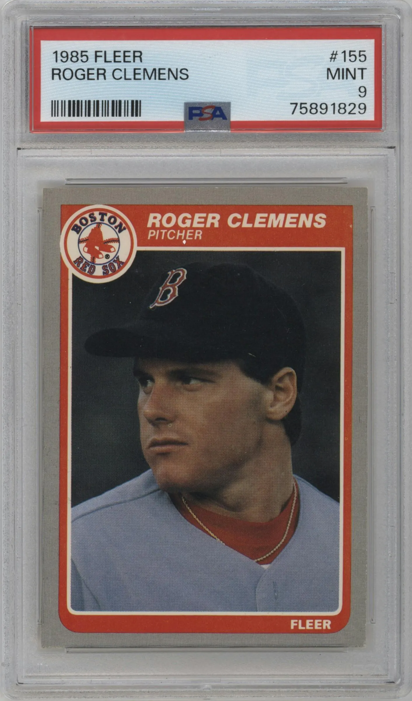 1985 Fleer Roger Clemens #155 PSA 9