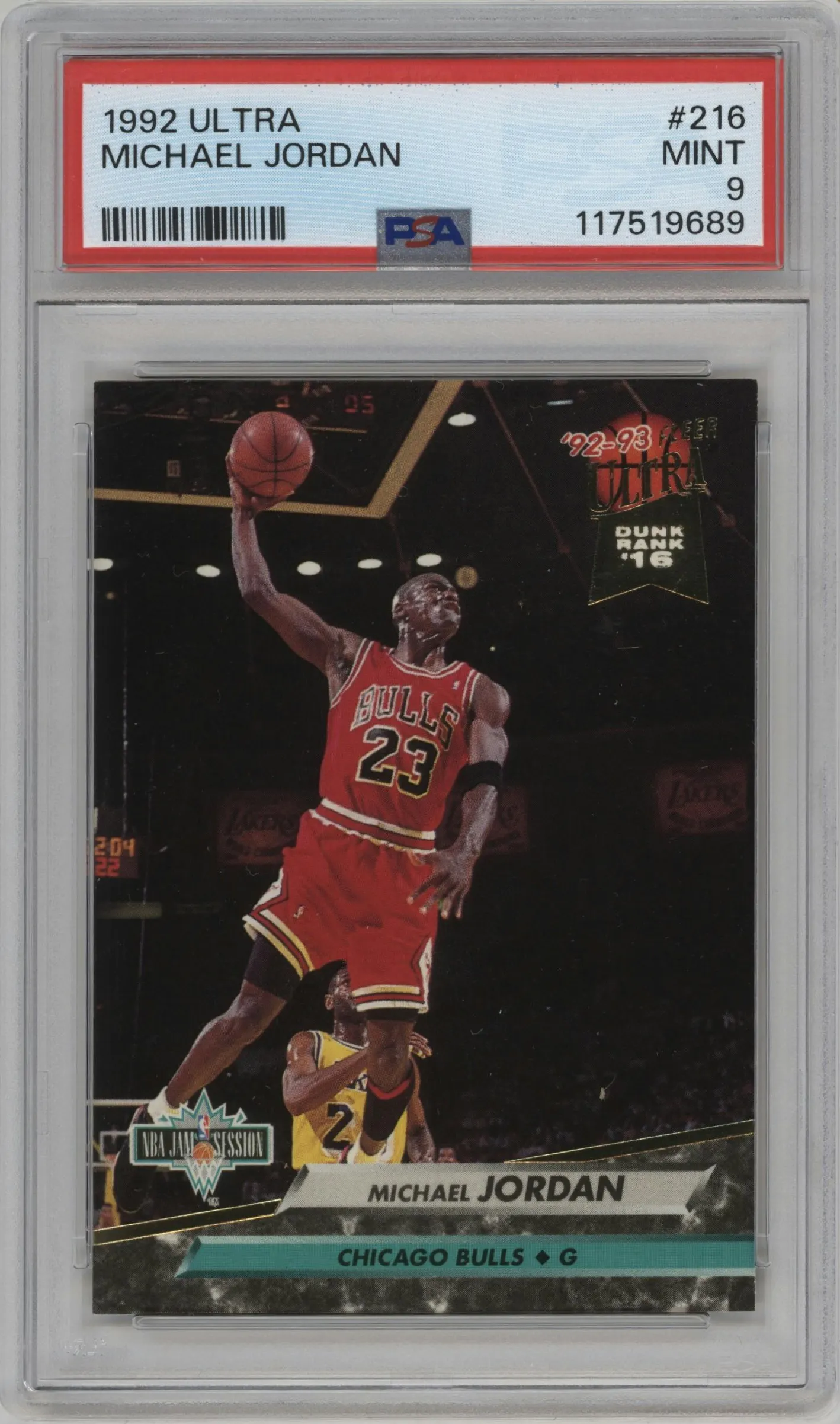 1992 Fleer Ultra Michael Jordan #216 PSA 9