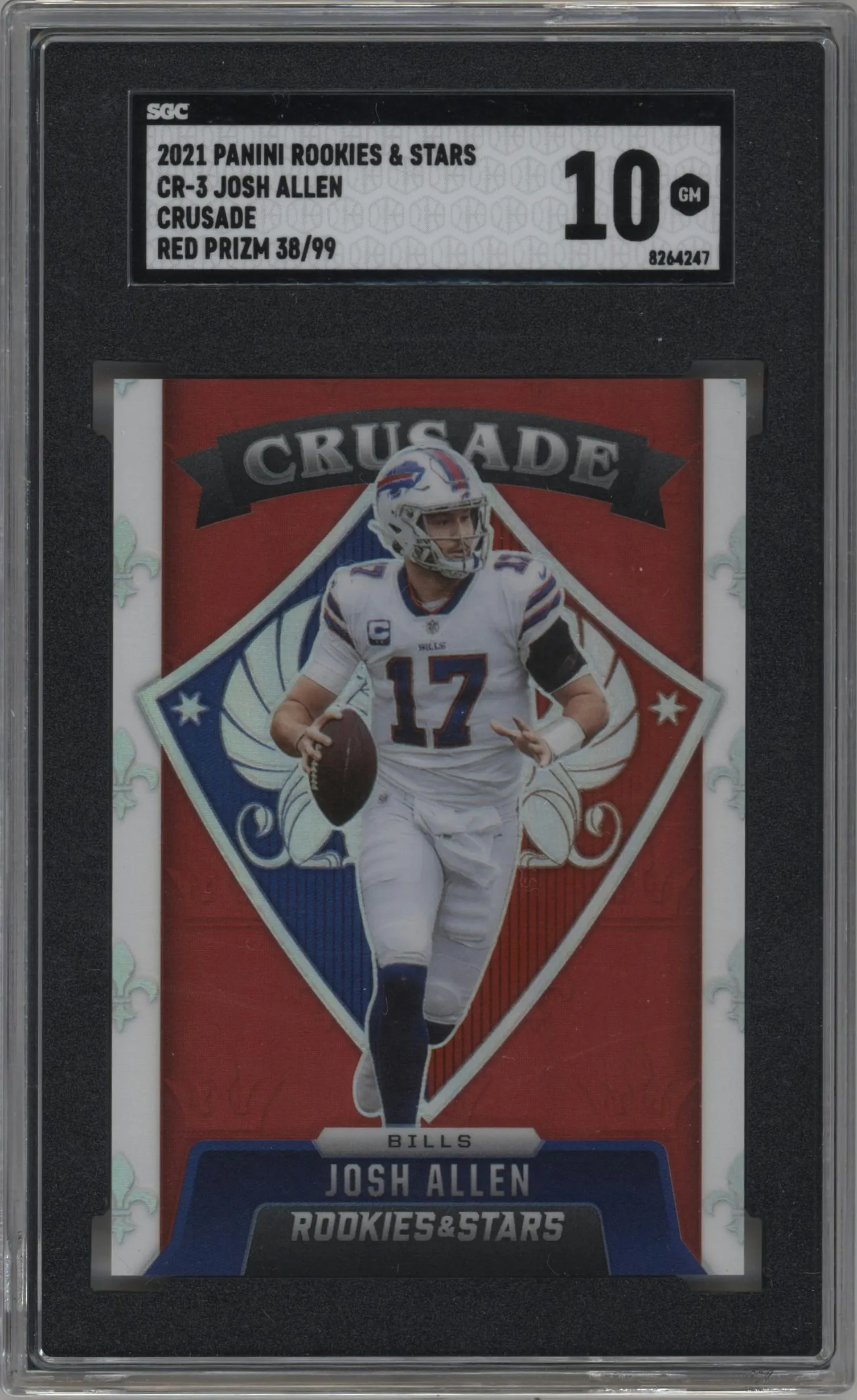2021 Panini Rookies & Stars Crusade Josh Allen Red #CR-3 SGC 10
