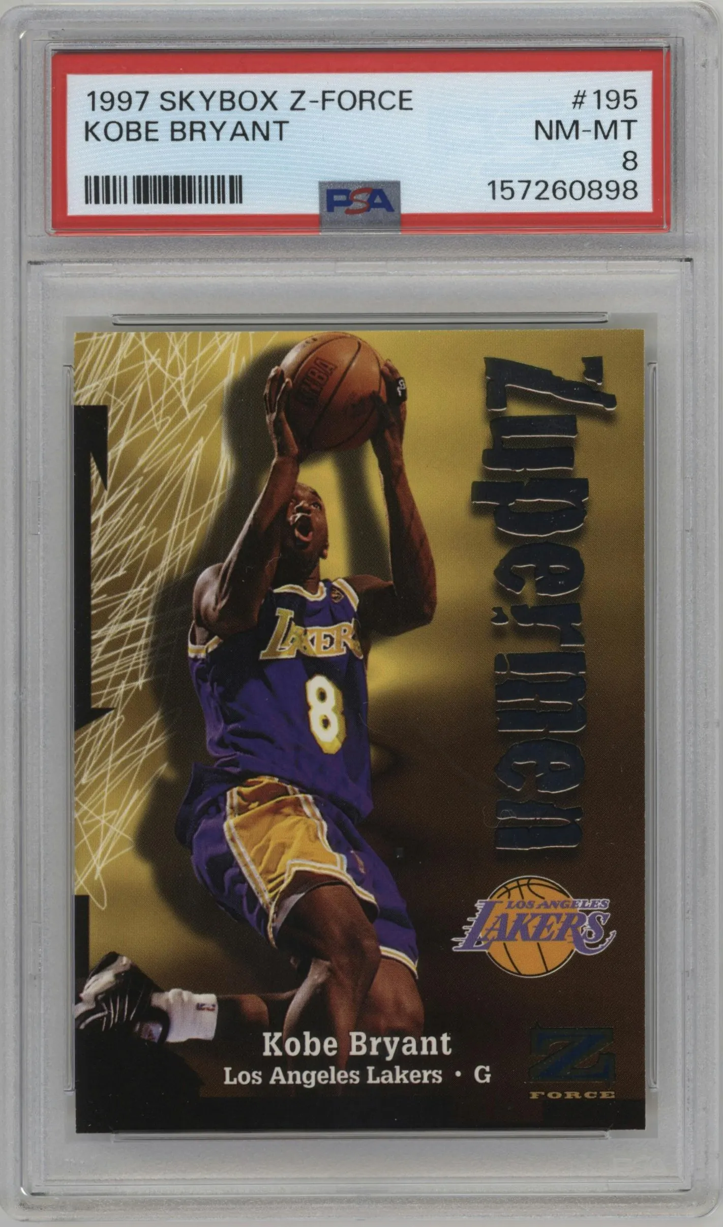 1997 Skybox Z-Force Kobe Bryant #195 PSA 8