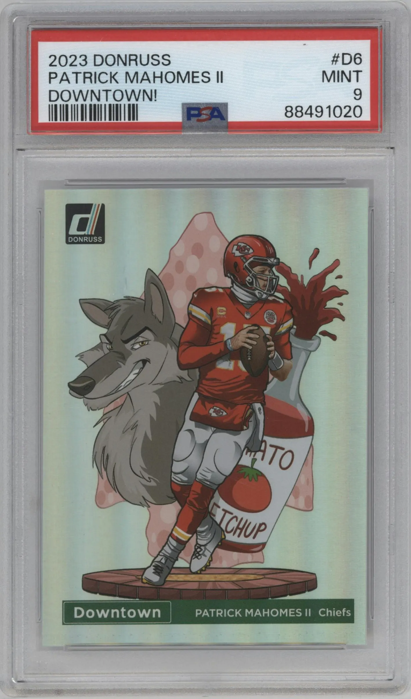2023 Panini Donruss Downtown Patrick Mahomes II #D-6 PSA 9
