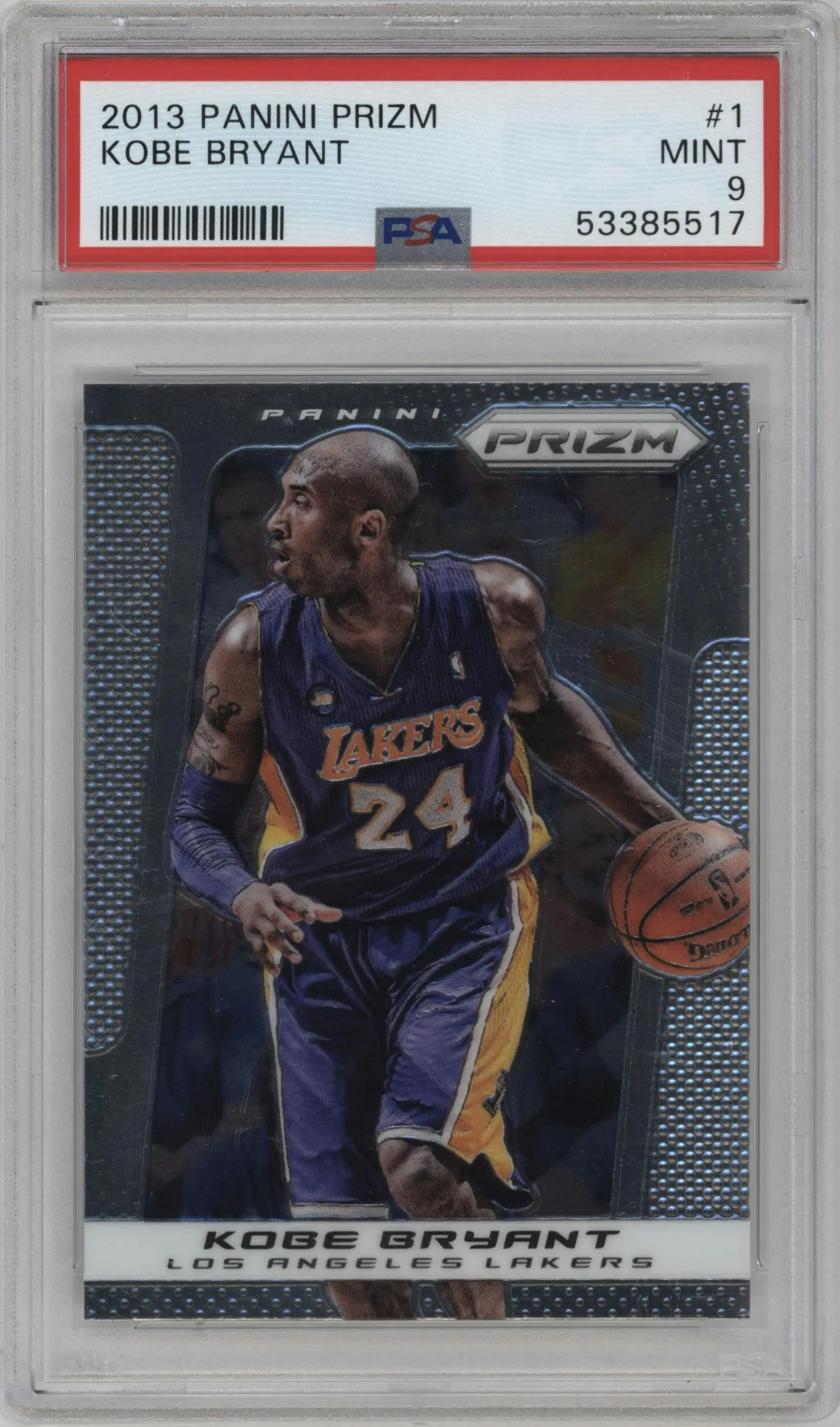 2013 Panini Prizm Kobe Bryant #1 PSA 9