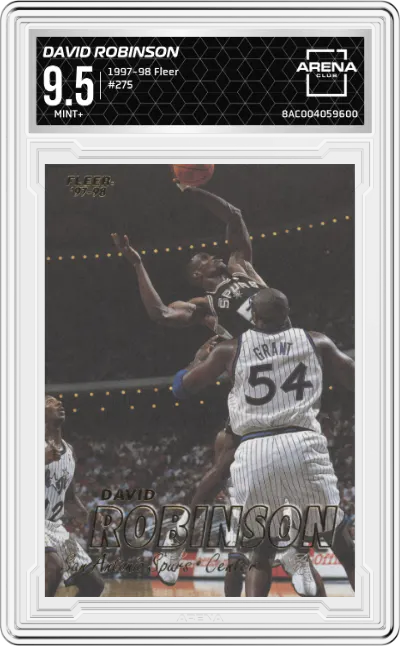 1997 Fleer David Robinson #275 ARENA CLUB 9.5