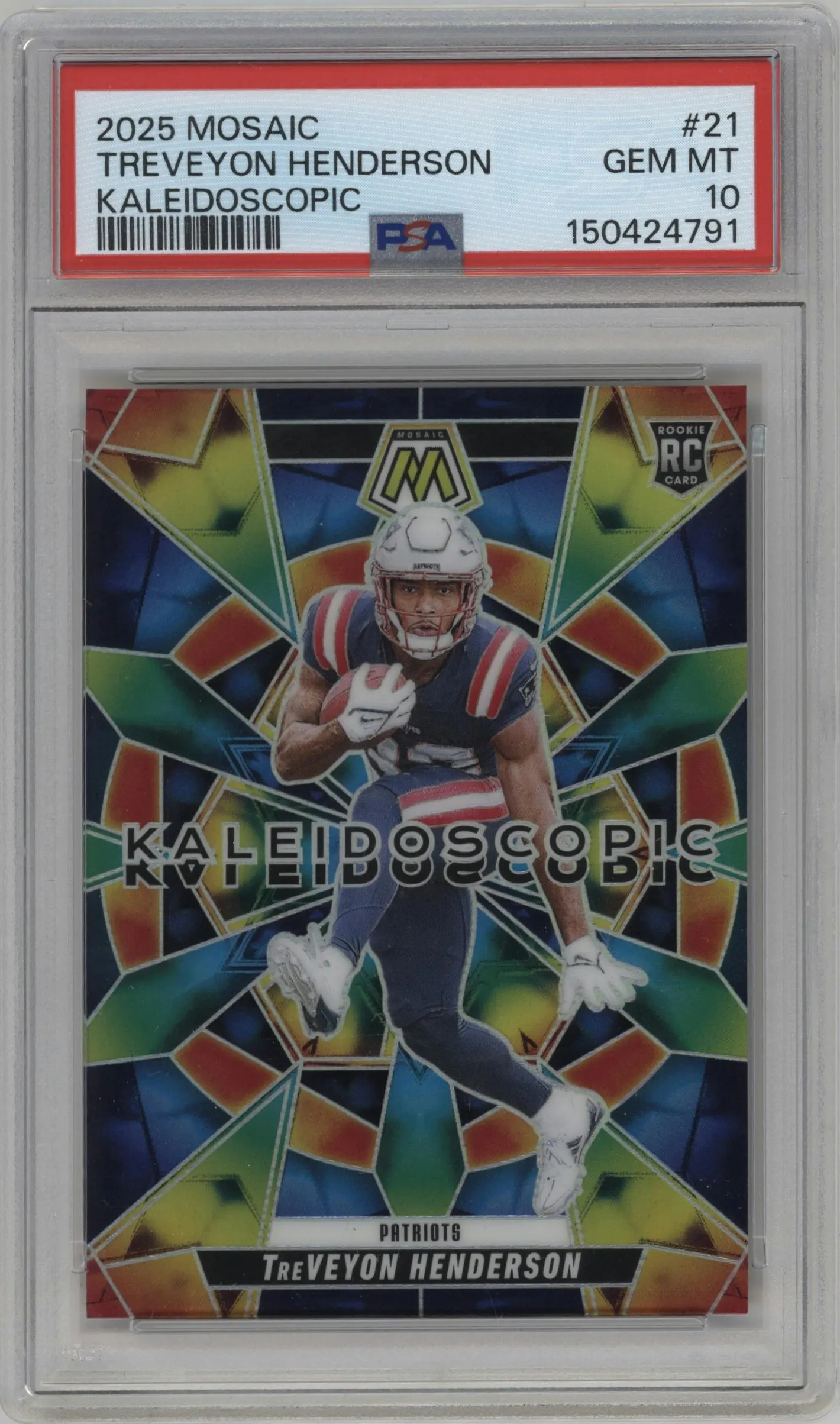 2025 Panini Mosaic Kaleidoscopic TreVeyon Henderson #21 PSA 10