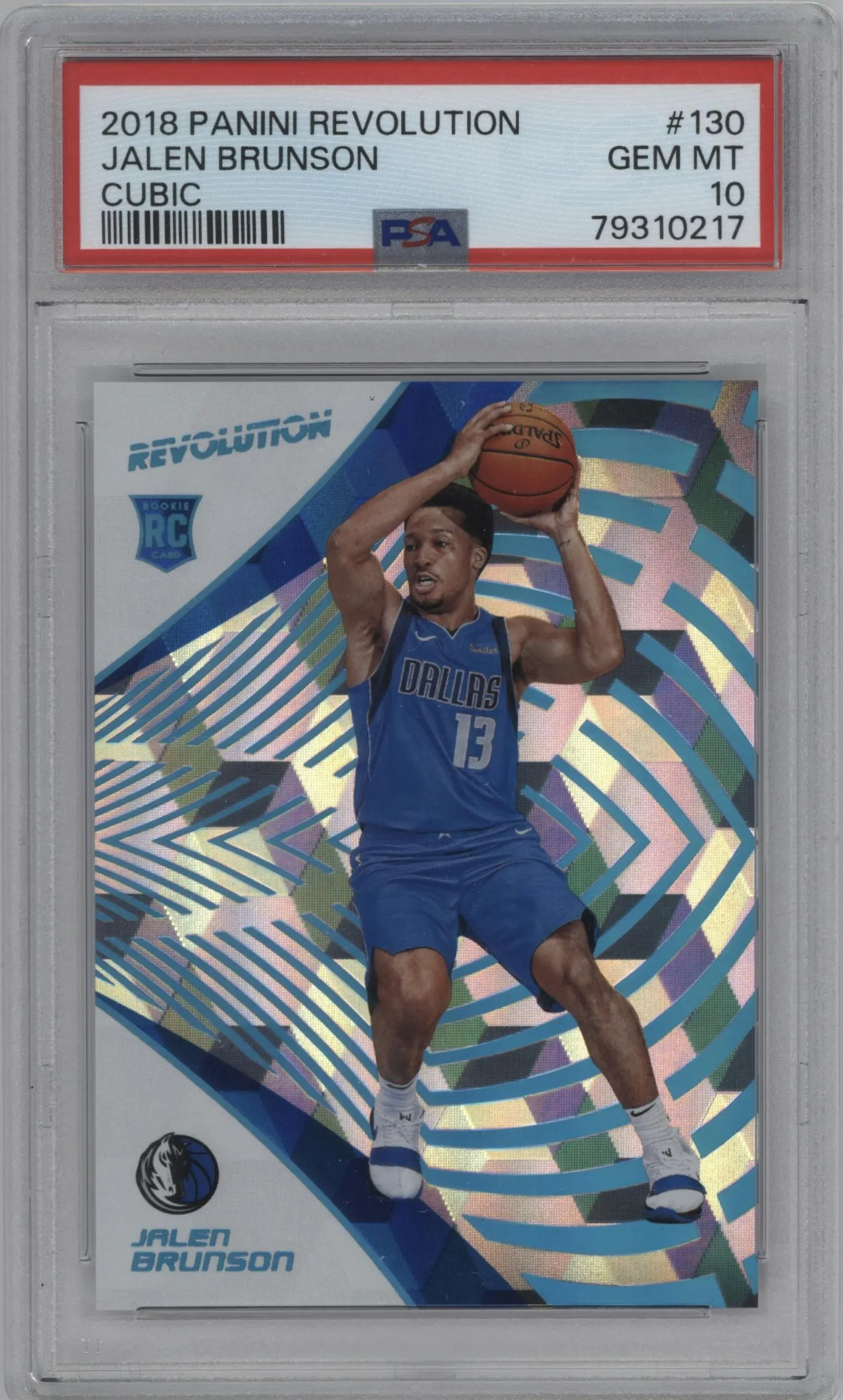 2018 Panini Revolution Jalen Brunson Cubic PSA 10