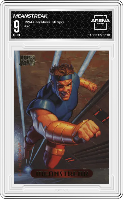 1994 Fleer Marvel Masterpieces Meanstreak ARENA CLUB 9