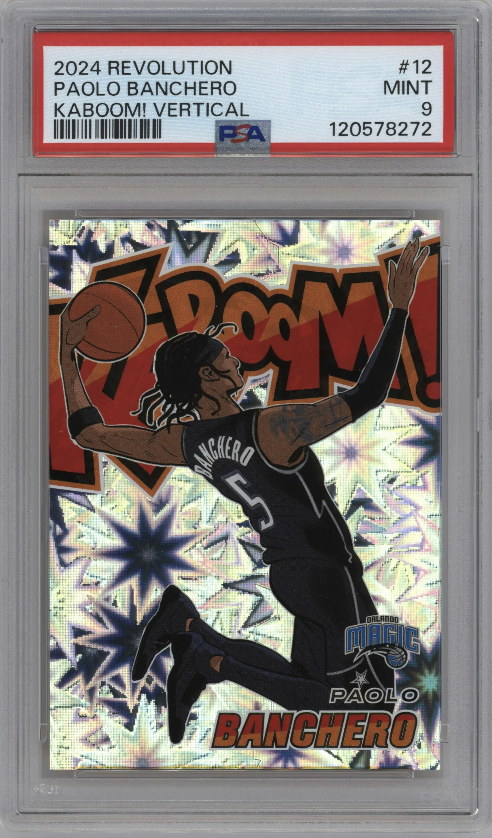 2024 Panini Revolution Kaboom! Vertical Paolo Banchero #12 PSA 9