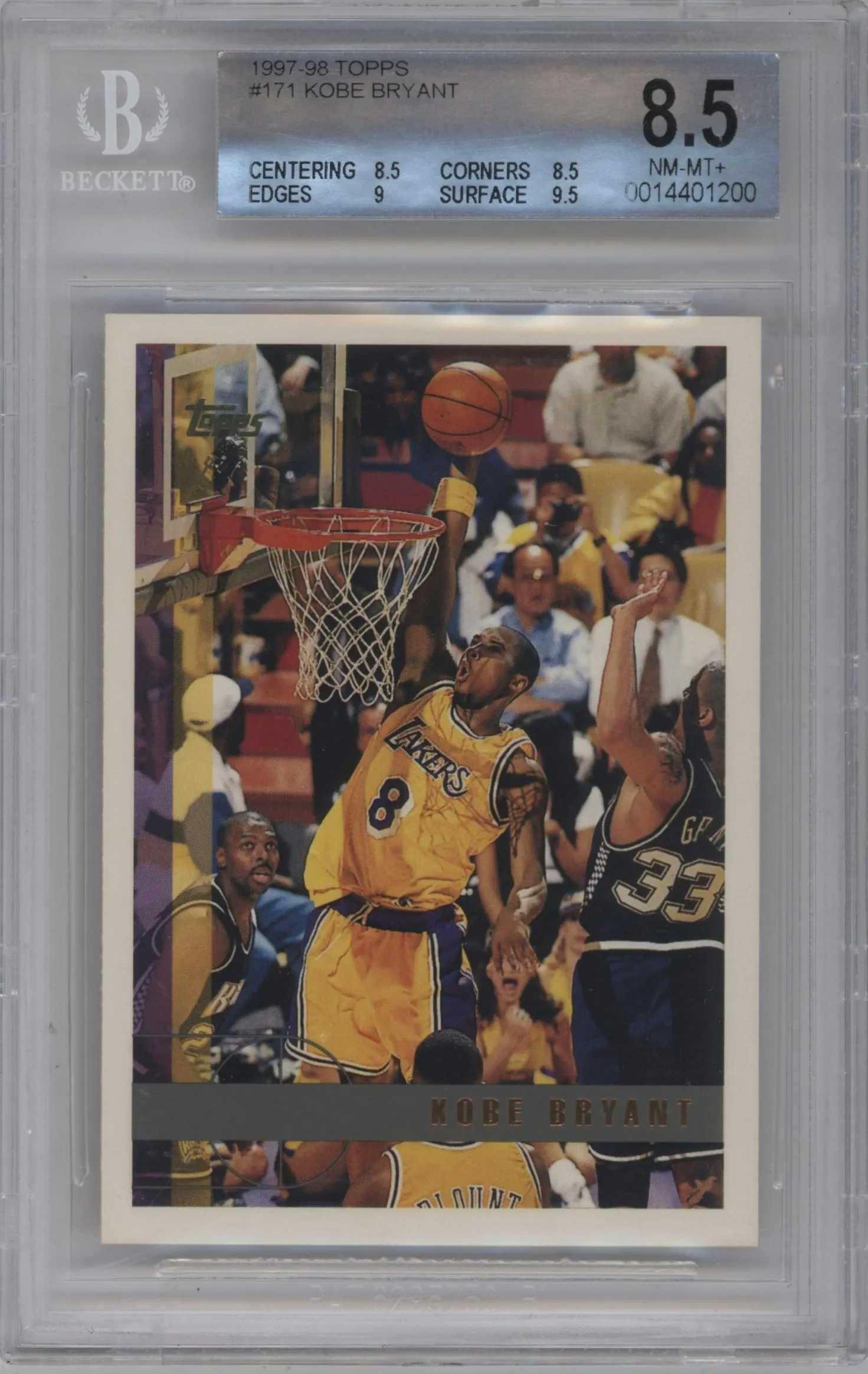 1997 Topps Kobe Bryant #171 BGS 8.5