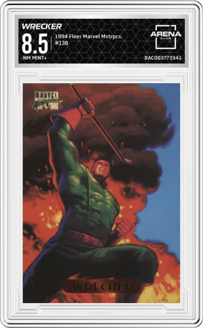 1994 Fleer Marvel Masterpieces Wrecker ARENA CLUB 8.5