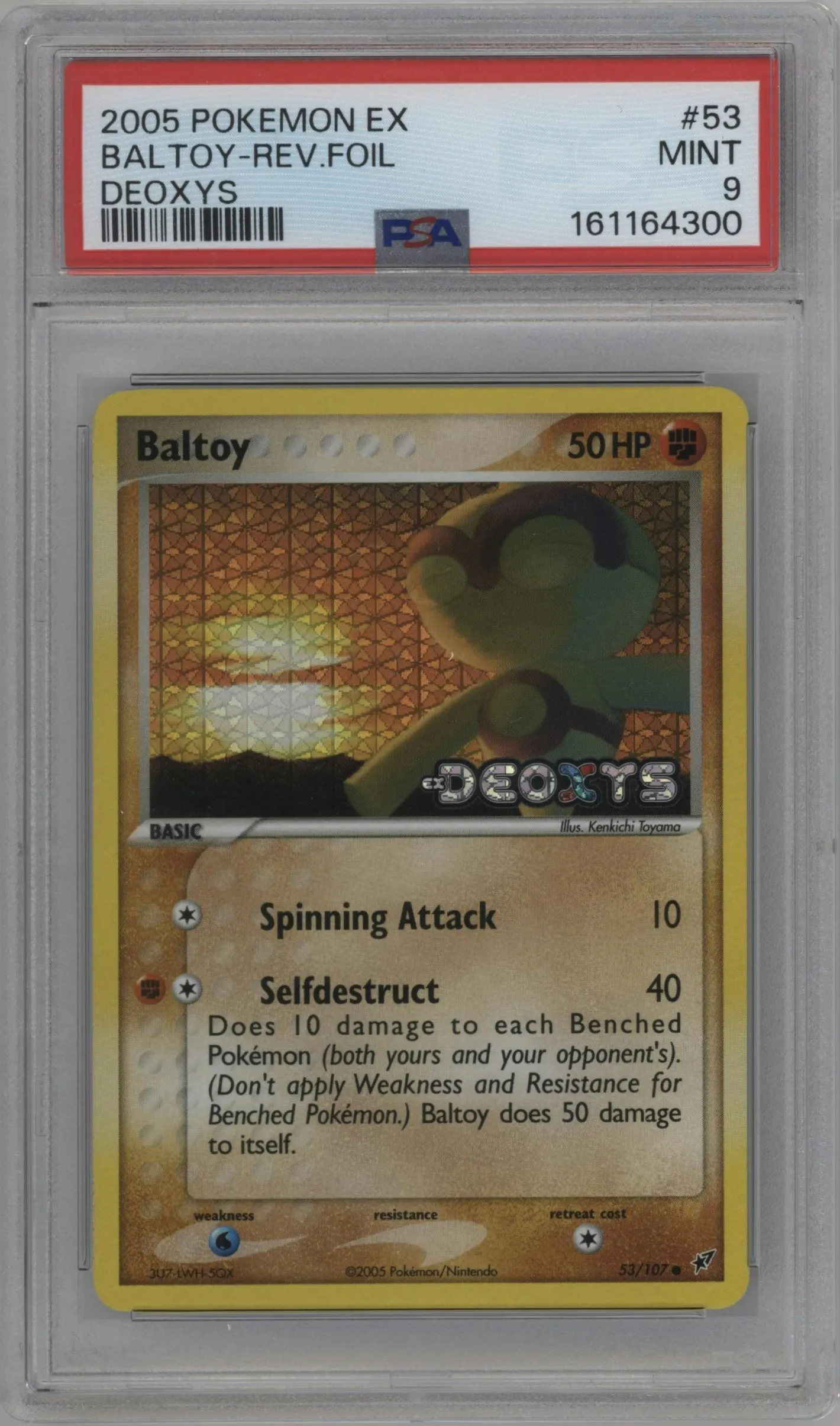 2005 Pokemon EX Deoxys Baltoy #53 PSA 9