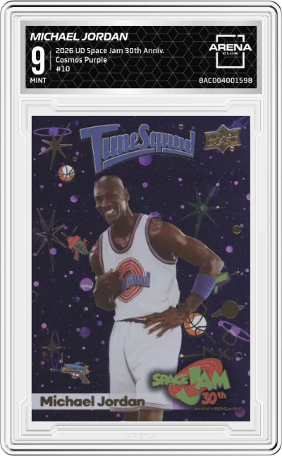 2026 Upper Deck Space Jam 30th Anniversary Michael Jordan Cosmos Purple #10 ARENA CLUB 9