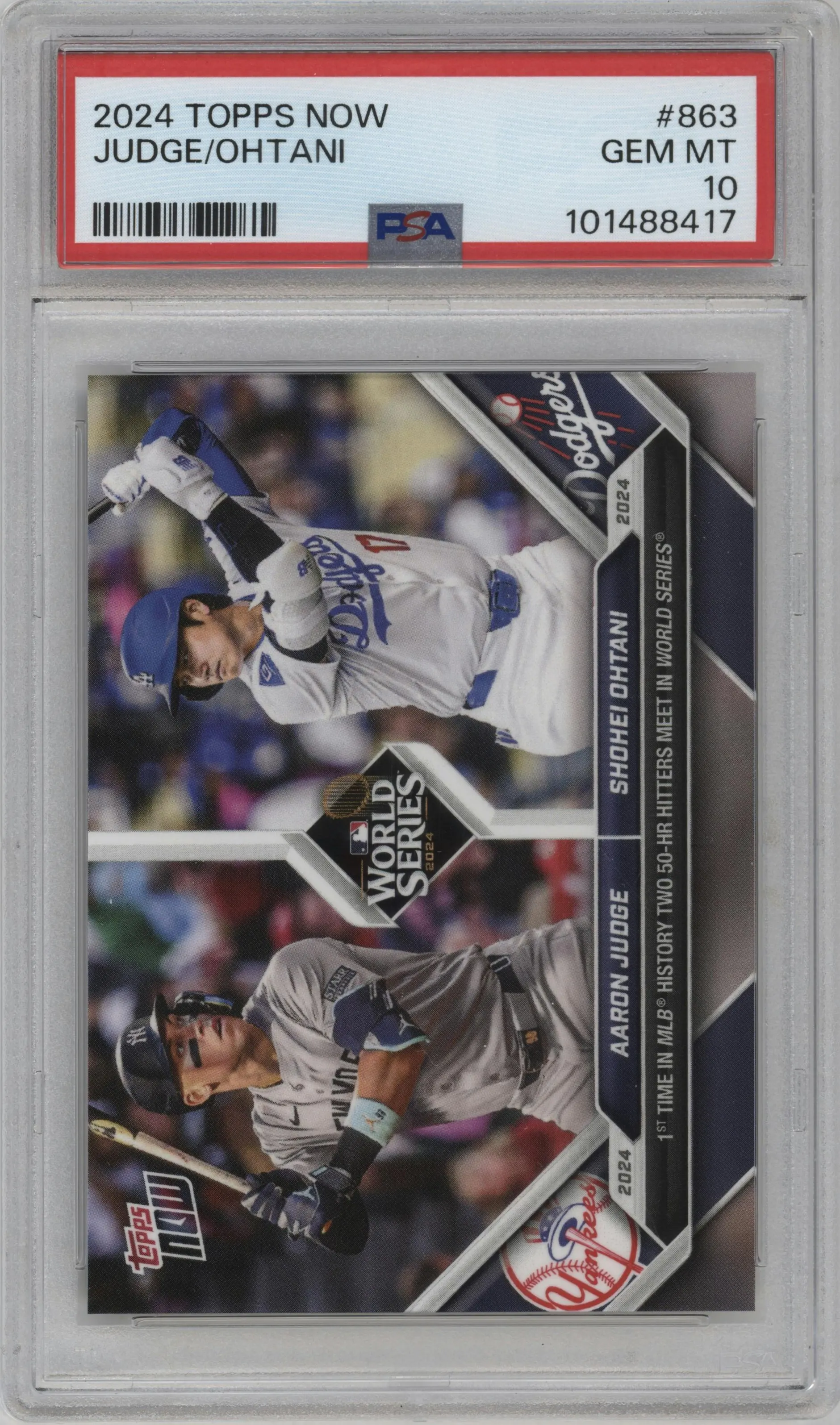 2024 Topps Now Aaron Judge/Shohei Ohtani #863 PSA 10