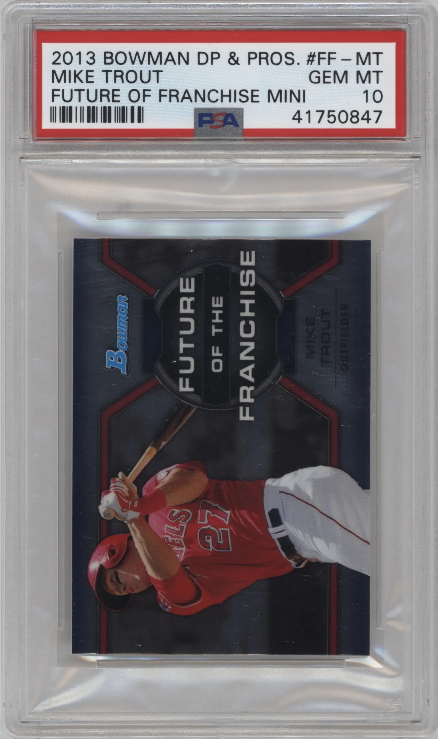 2013 Bowman Draft Picks & Prospects FOTF Mike Trout #FF-MT PSA 10