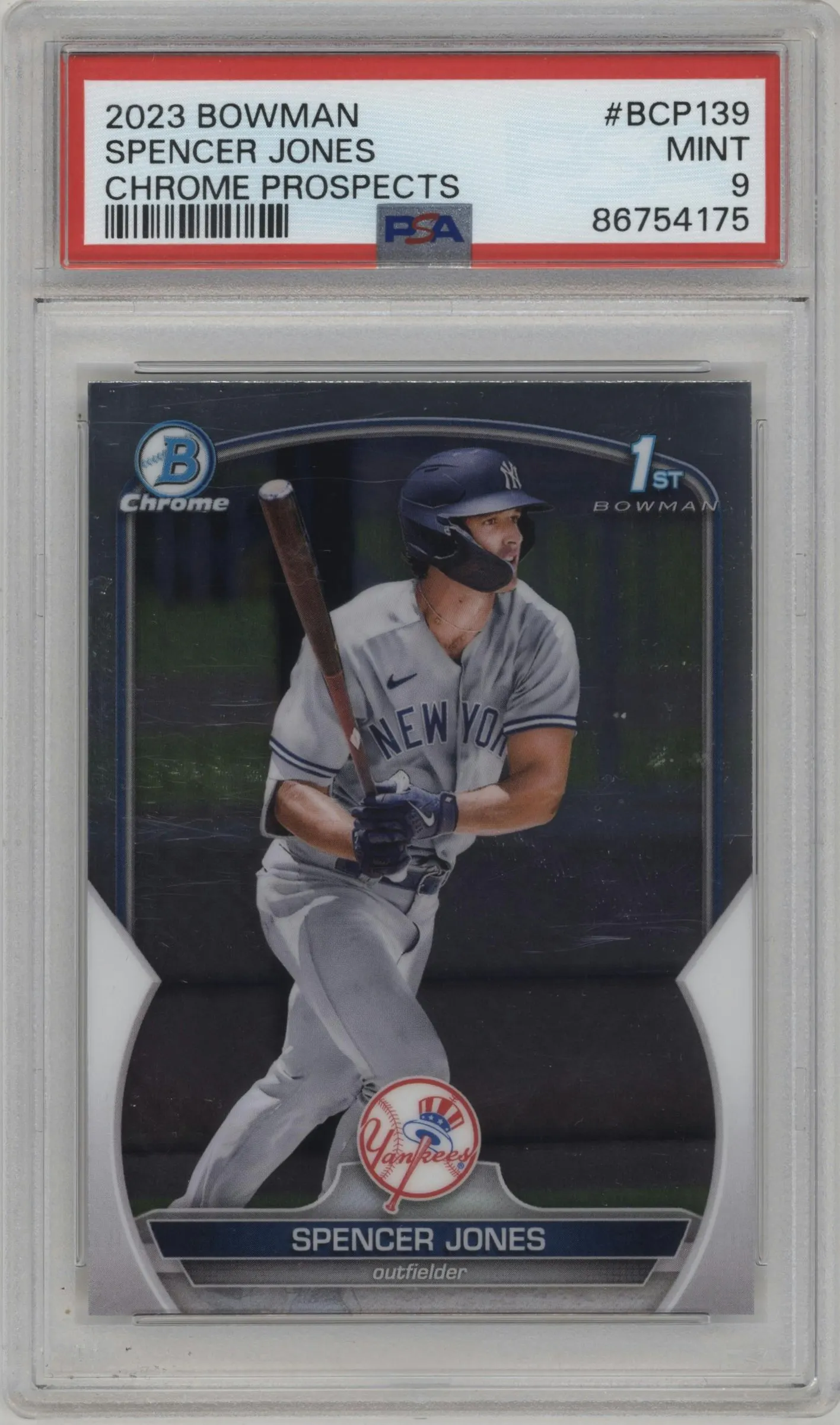 2023 Bowman Chr.Pros. Spencer Jones #BCP-139 PSA 9