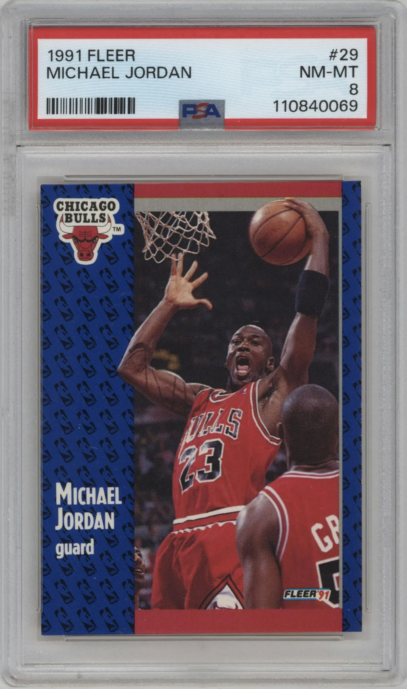 1991 Fleer Michael Jordan #29 PSA 8