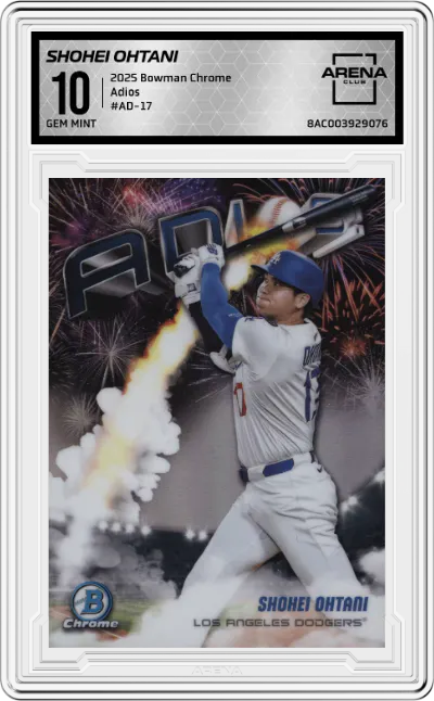 2025 Bowman Chrome Adios Shohei Ohtani #AD-17 ARENA CLUB 10