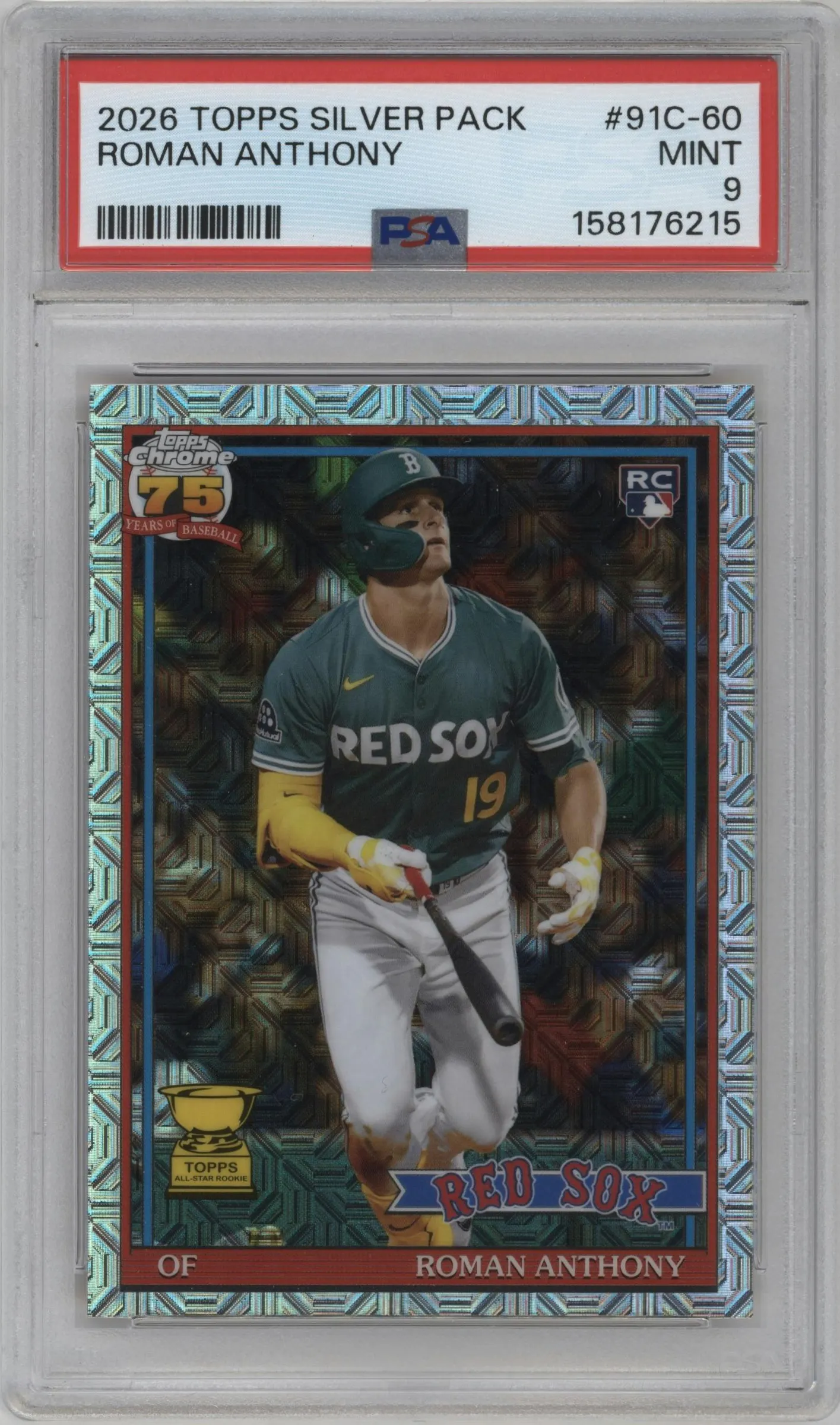 2026 Topps 1991 35th Anniv.Chr. Roman Anthony #91C-60 PSA 9