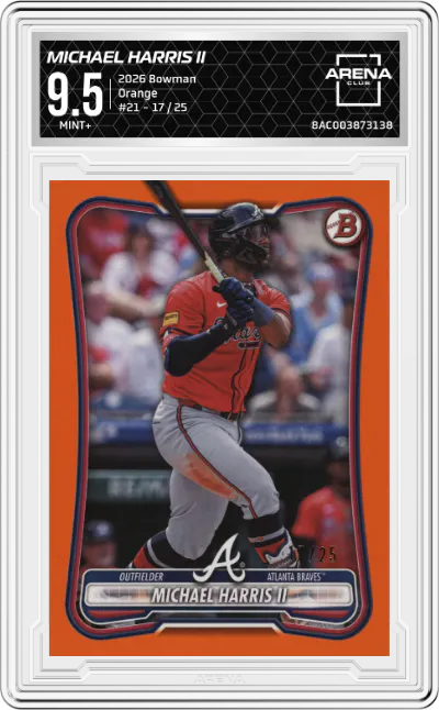 2026 Bowman Michael Harris II Orange #21 ARENA CLUB 9.5