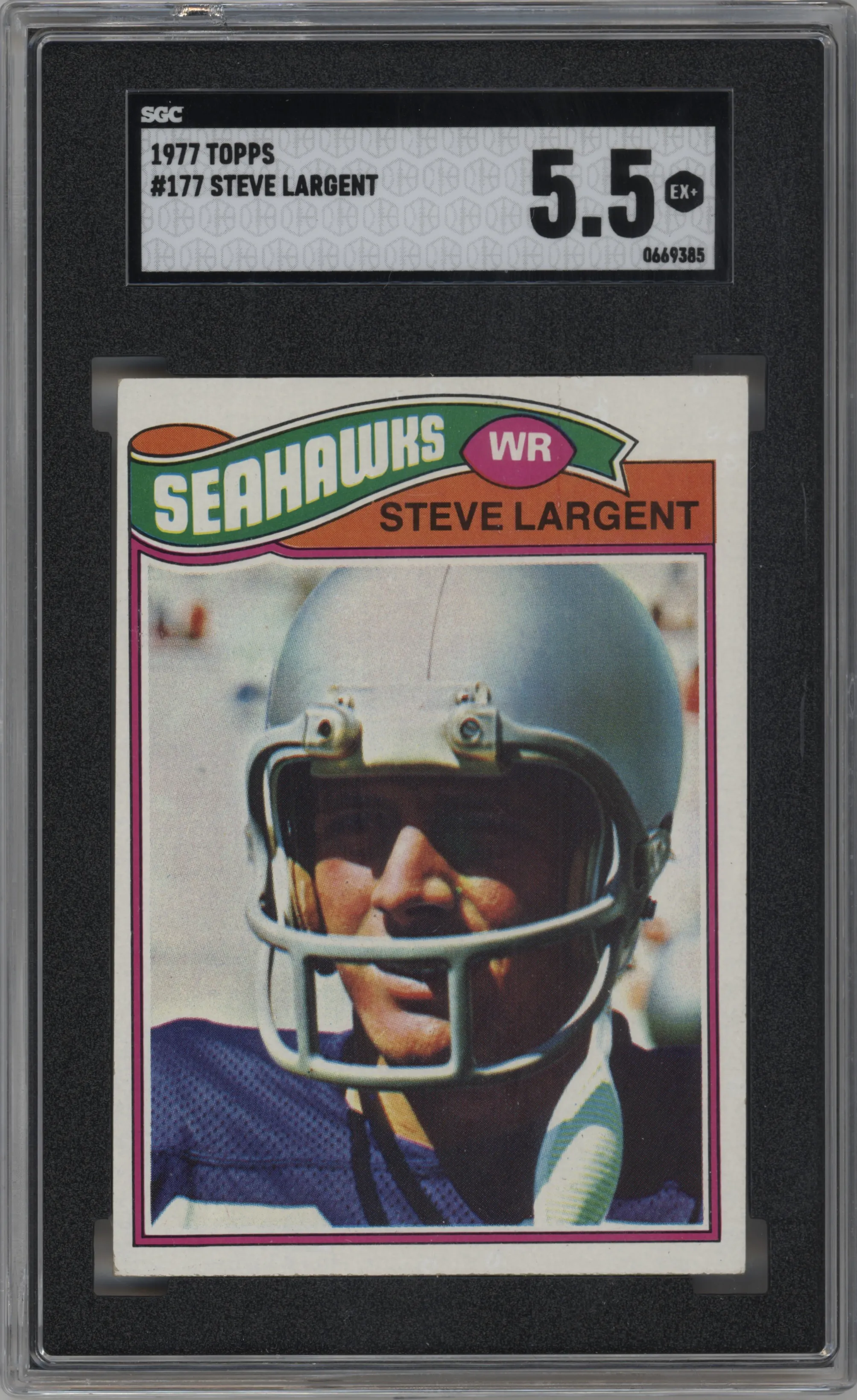 1977 Topps Steve Largent #177 SGC 5.5