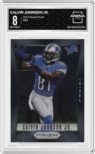 2012 Panini Prizm Calvin Johnson Jr. ARENA CLUB 8