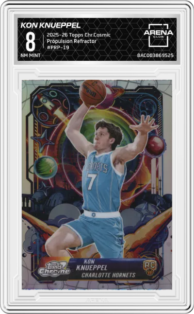 2025 Topps Chrome Cosmic Propulsion Kon Knueppel Refractor #PRP-19 ARENA CLUB 8