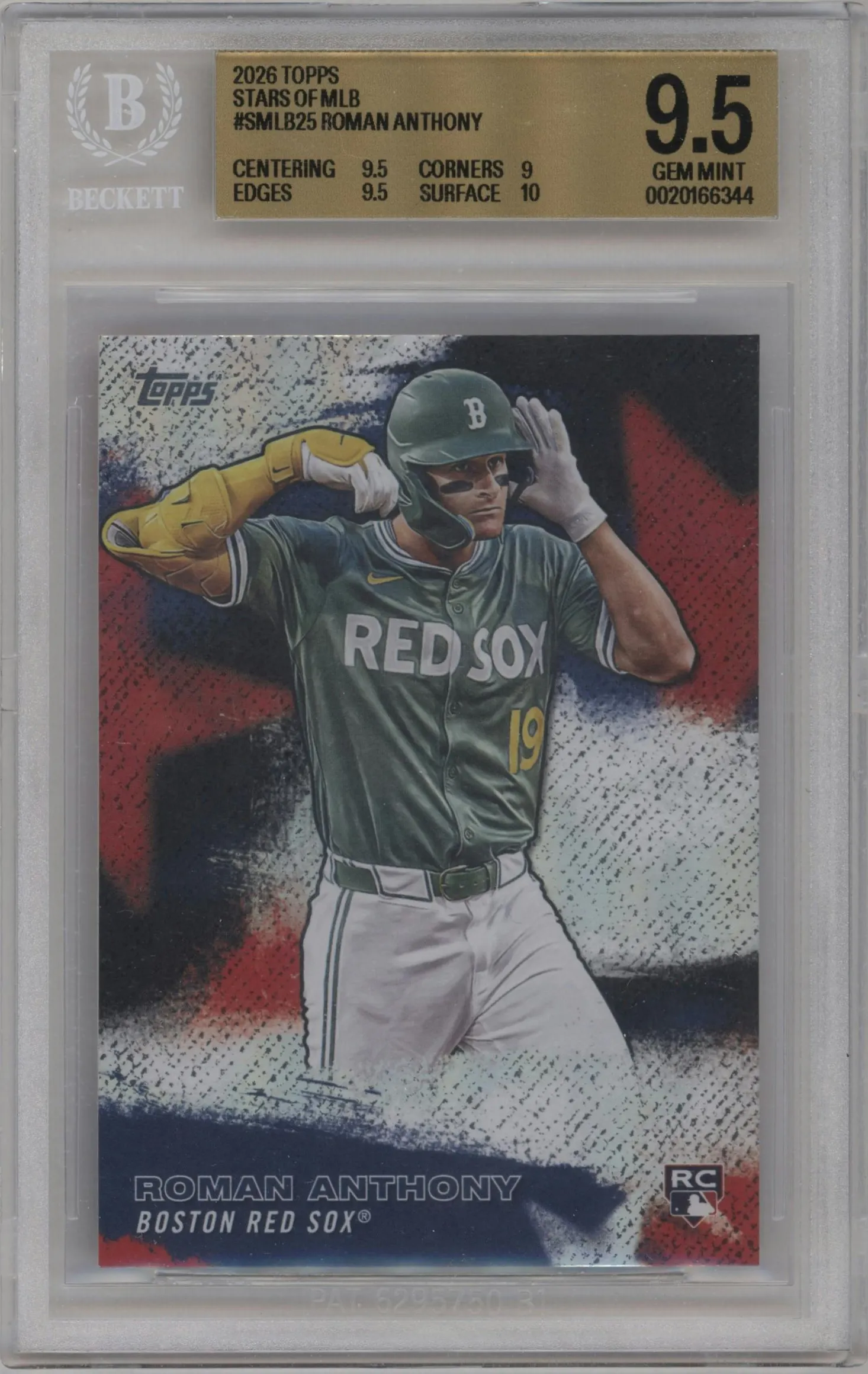 2026 Topps Stars of MLB Roman Anthony #SMLB-25 BGS 9.5