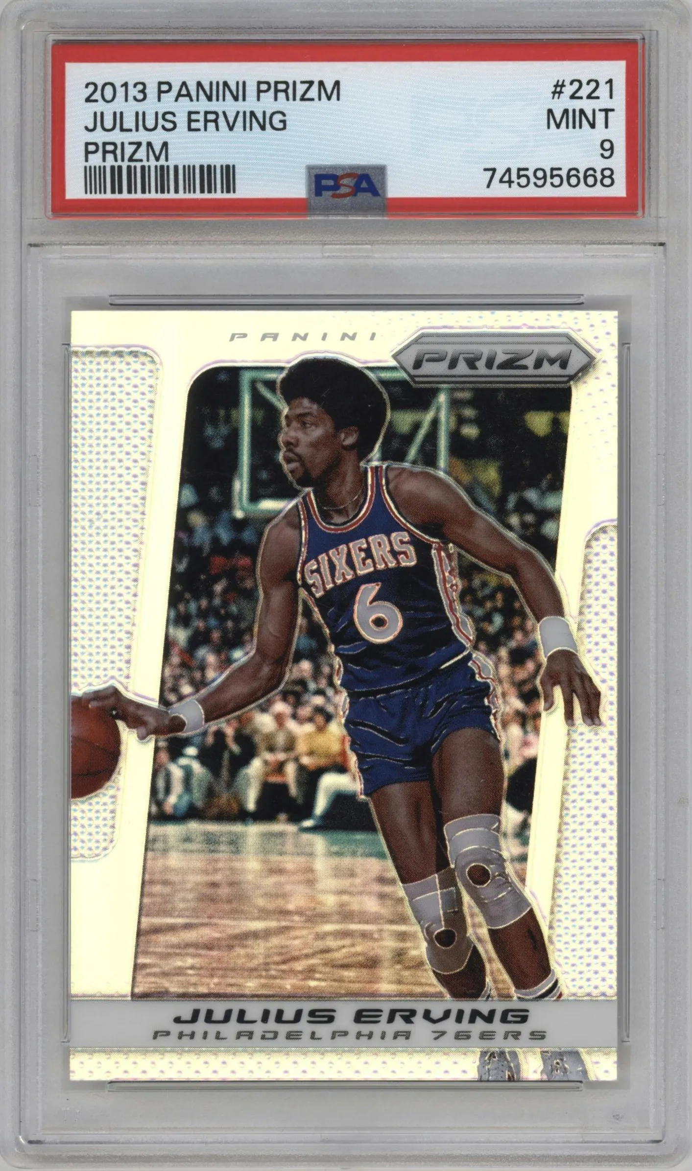 2013 Panini Prizm Julius Erving Prizm #221 PSA 9