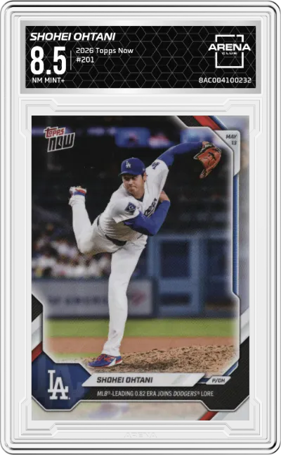 2026 Topps Now Shohei Ohtani #201 ARENA CLUB 8.5
