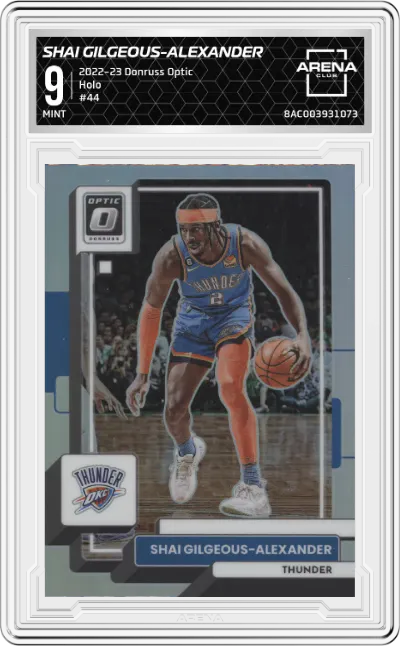 2022 Panini Donruss Optic Shai Gilgeous-Alexander Holo ARENA CLUB 9