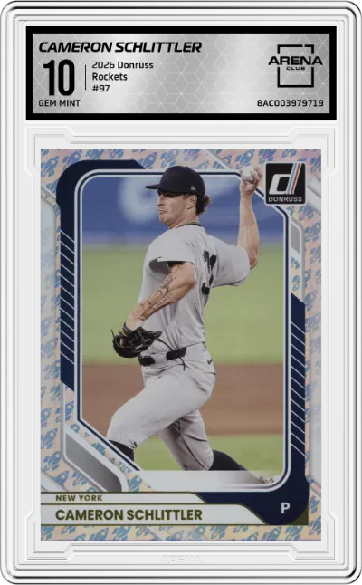 2026 Donruss Cameron Schlittler Rockets #97 ARENA CLUB 10
