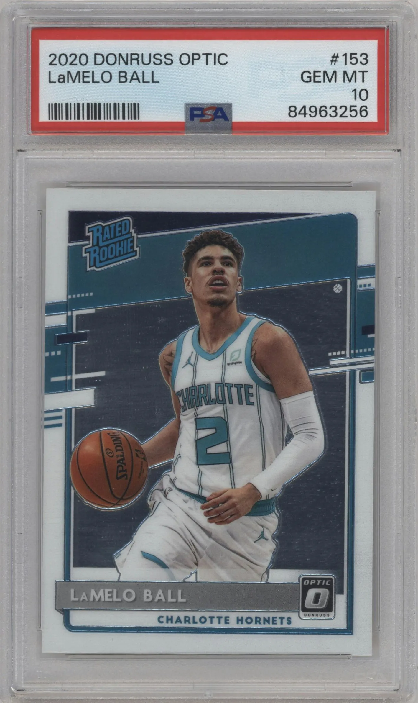 2020 Panini Donruss Optic Rated Rookie LaMelo Ball PSA 10