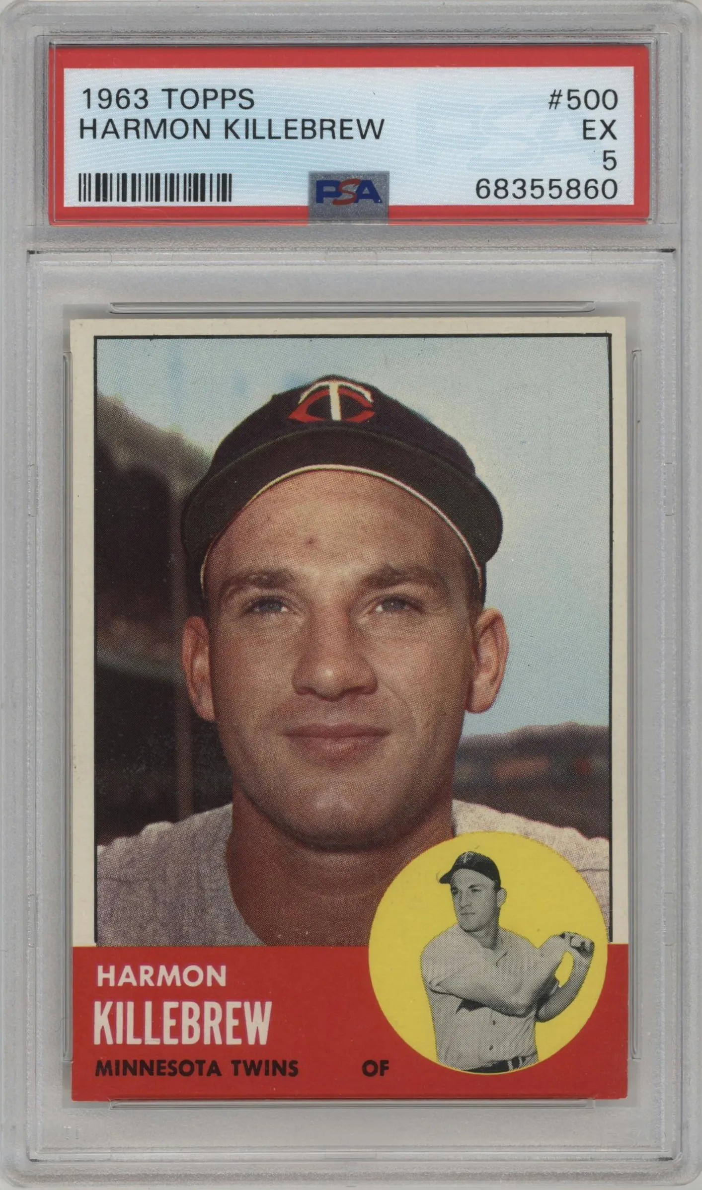 1963 Topps Harmon Killebrew #500 PSA 5