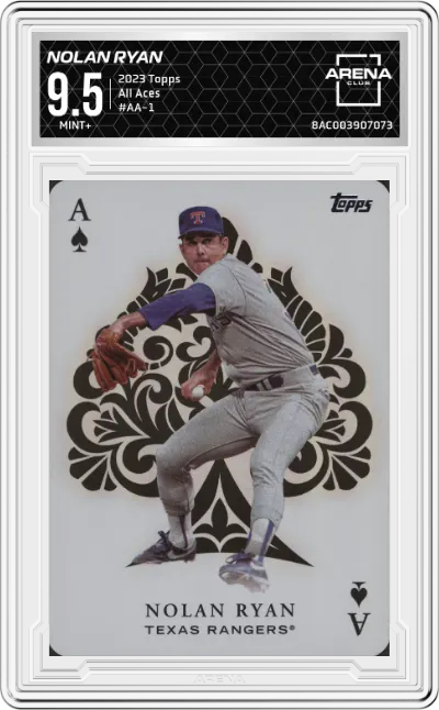 2023 Topps Series 1 All Aces Nolan Ryan #AA-1 ARENA CLUB 9.5